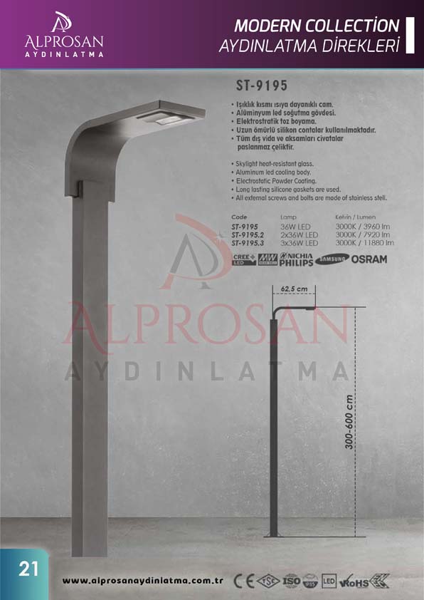 Modern Collection Aydınlatma Direkleri