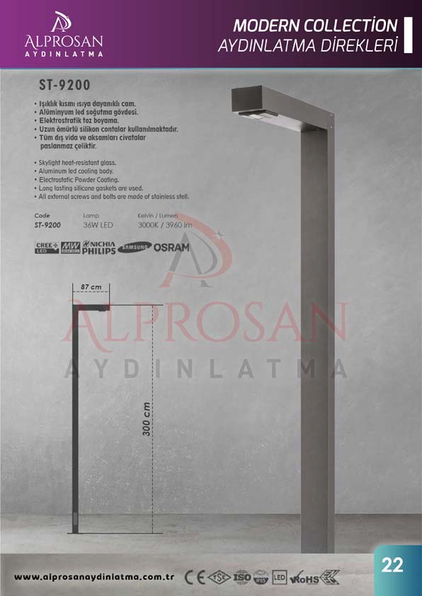 Modern Collection Aydınlatma Direkleri