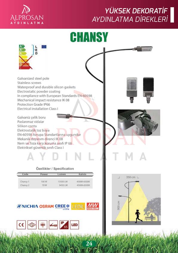 Yüksek Yol Aydınlatma Direkleri – Galvaniz ve Boyalı