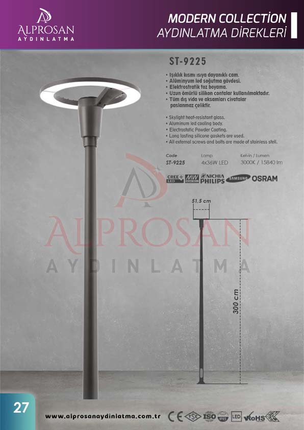 Modern Collection Aydınlatma Direkleri