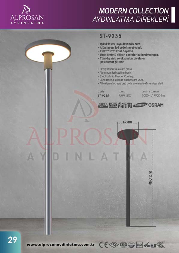 Modern Collection Aydınlatma Direkleri