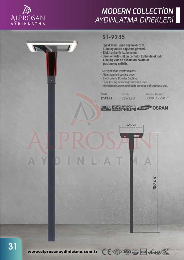 Modern Collection Aydınlatma Direkleri