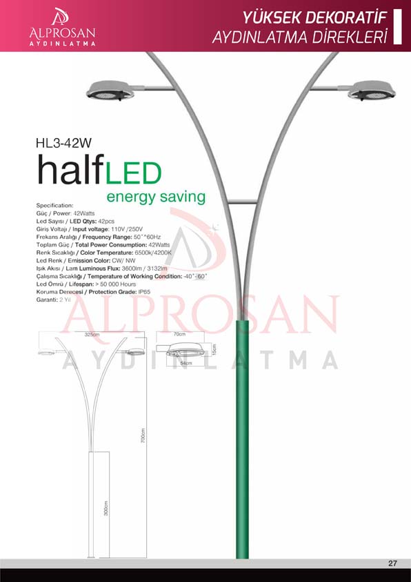 Yüksek Yol Aydınlatma Direkleri – Galvaniz ve Boyalı