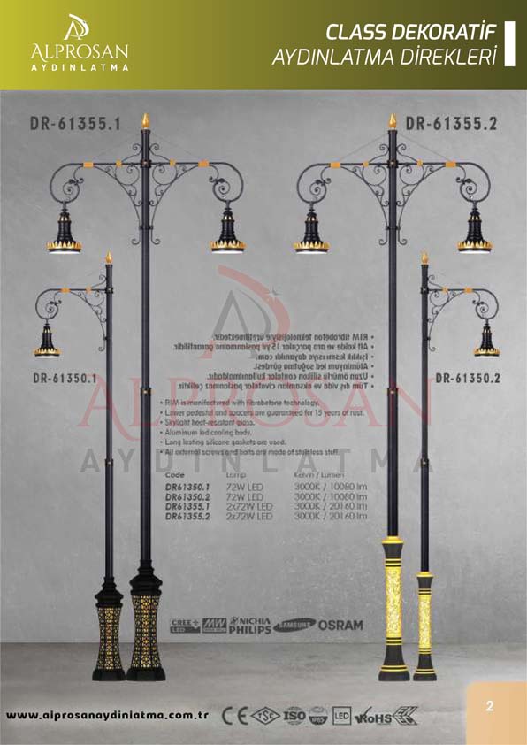 Class Dekoratif Aydınlatma Direkleri