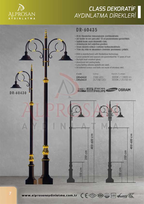Class Dekoratif Aydınlatma Direkleri