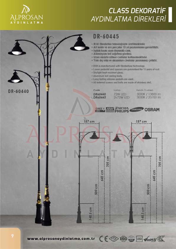 Class Dekoratif Aydınlatma Direkleri
