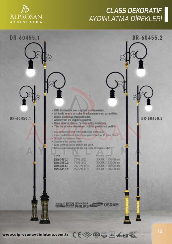 Class Dekoratif Aydınlatma Direkleri