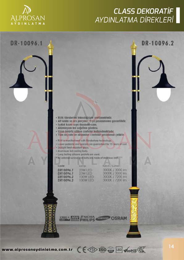 Class Dekoratif Aydınlatma Direkleri