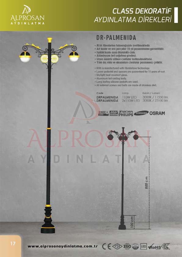 Class Dekoratif Aydınlatma Direkleri