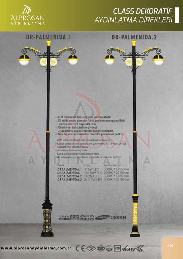 Class Dekoratif Aydınlatma Direkleri