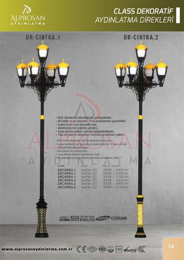 Class Dekoratif Aydınlatma Direkleri