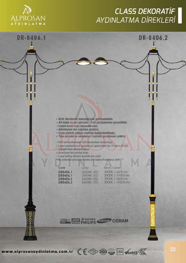 Class Dekoratif Aydınlatma Direkleri