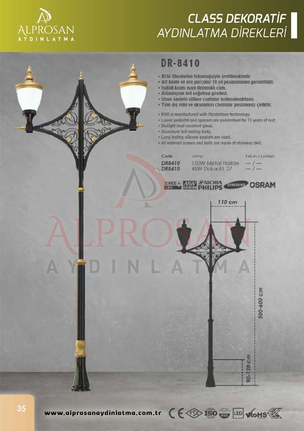 Class Dekoratif Aydınlatma Direkleri