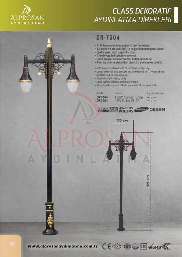 Class Dekoratif Aydınlatma Direkleri