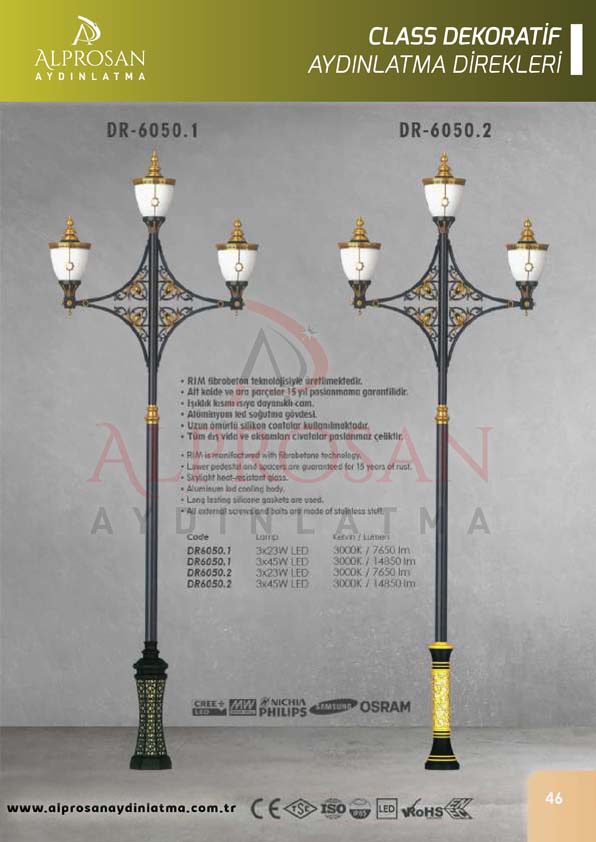 Class Dekoratif Aydınlatma Direkleri