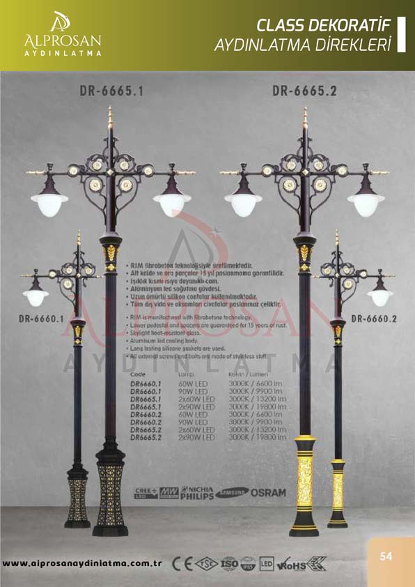 Class Dekoratif Aydınlatma Direkleri