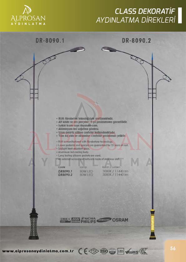 Class Dekoratif Aydınlatma Direkleri