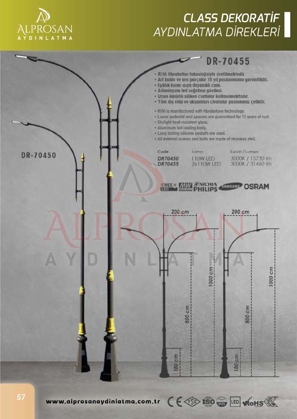 Class Dekoratif Aydınlatma Direkleri