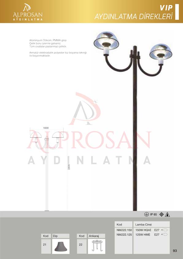 VIP Collection Aydınlatma Direkleri