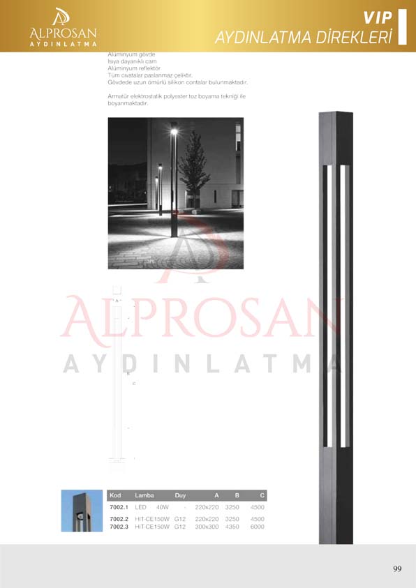 VIP Collection Aydınlatma Direkleri