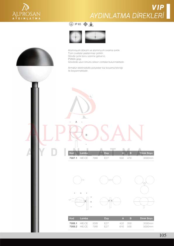 VIP Collection Aydınlatma Direkleri