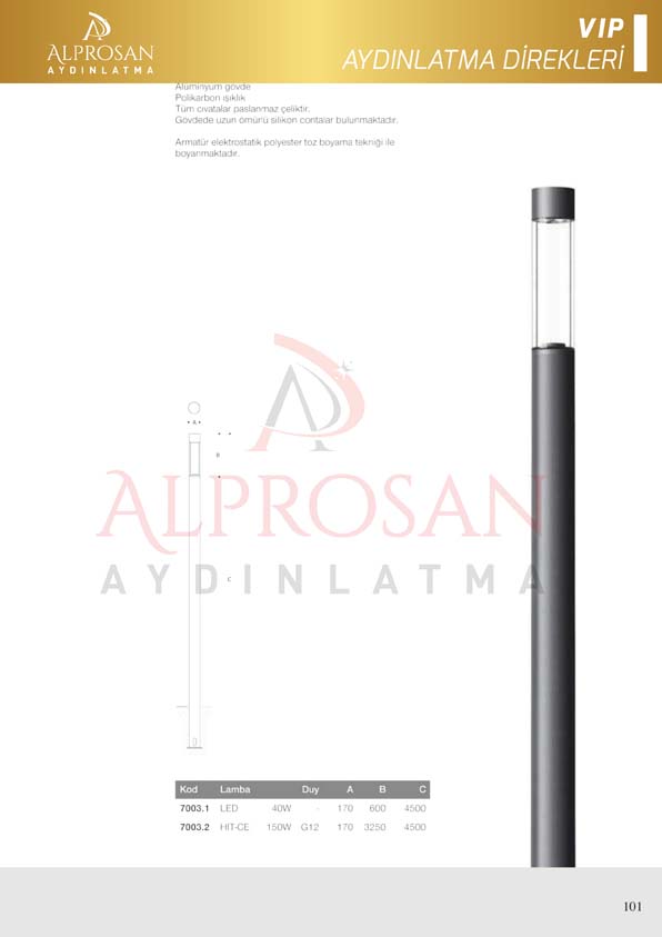 VIP Collection Aydınlatma Direkleri