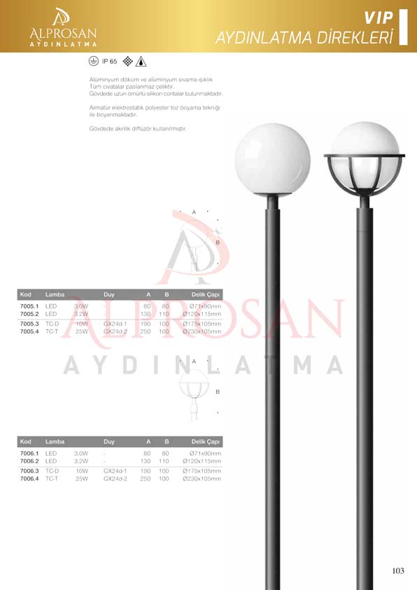 VIP Collection Aydınlatma Direkleri