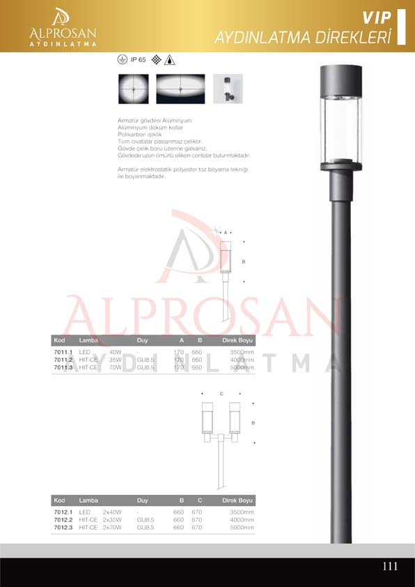 VIP Collection Aydınlatma Direkleri
