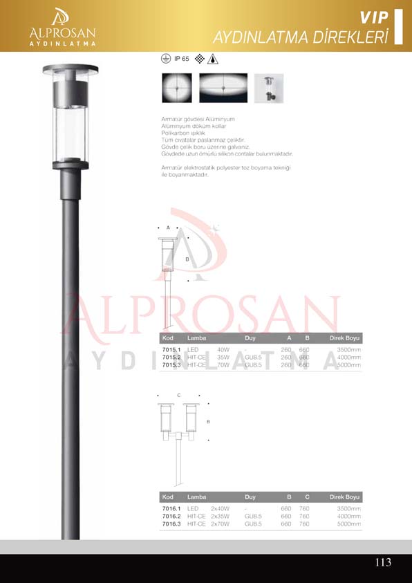 VIP Collection Aydınlatma Direkleri