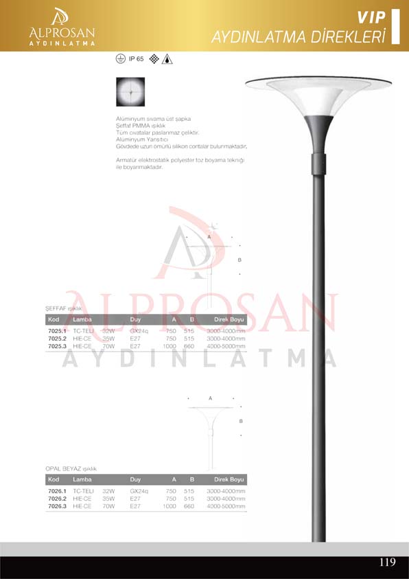 VIP Collection Aydınlatma Direkleri