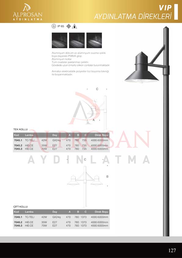 VIP Collection Aydınlatma Direkleri