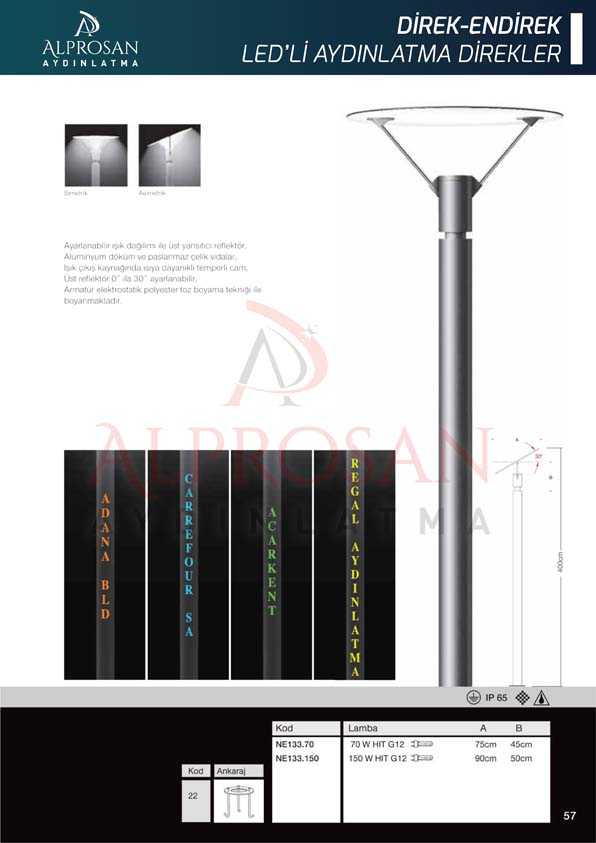 Direk ve Endirek Ledli Direkleri