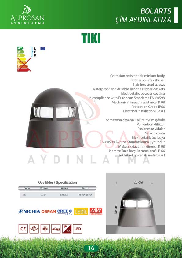 Bolart – Çim Aydınlatma