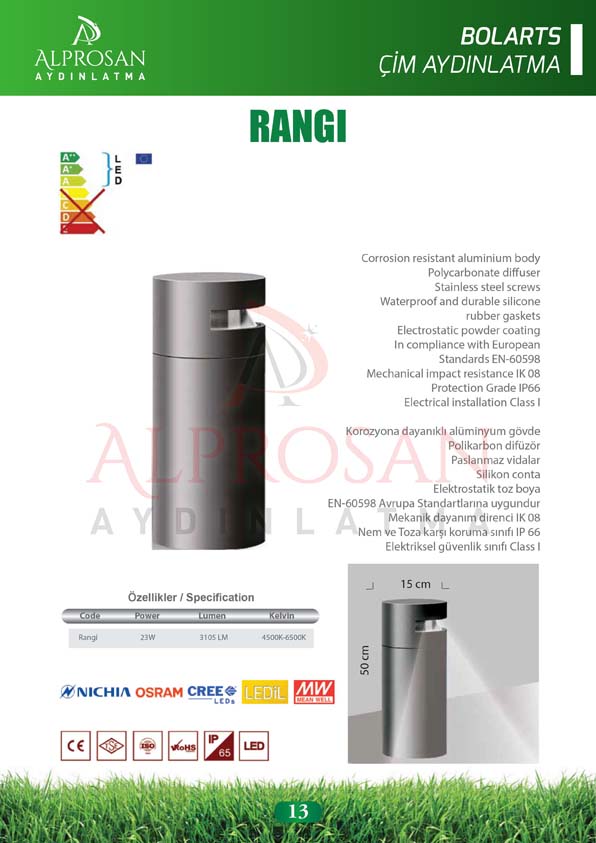 Bolart – Çim Aydınlatma