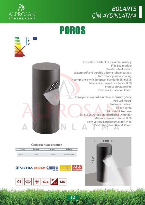 Bolart – Çim Aydınlatma