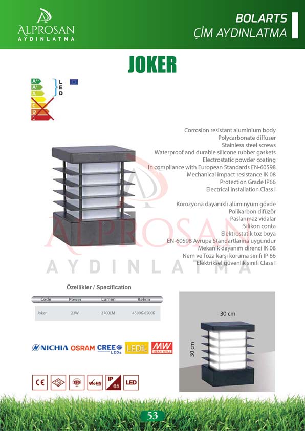 Bolart – Çim Aydınlatma