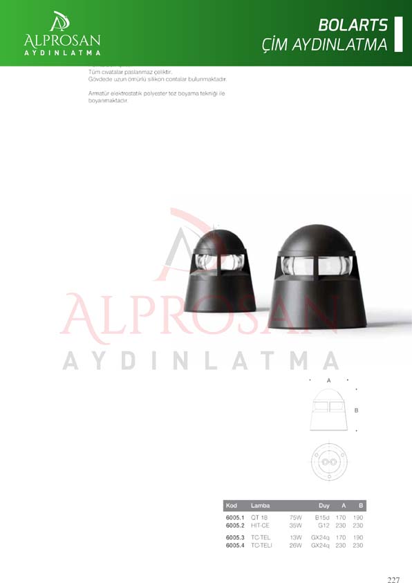 Bolart – Çim Aydınlatma