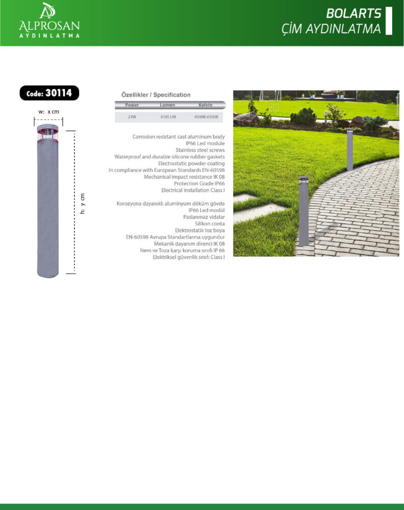 Bolart – Çim Aydınlatma