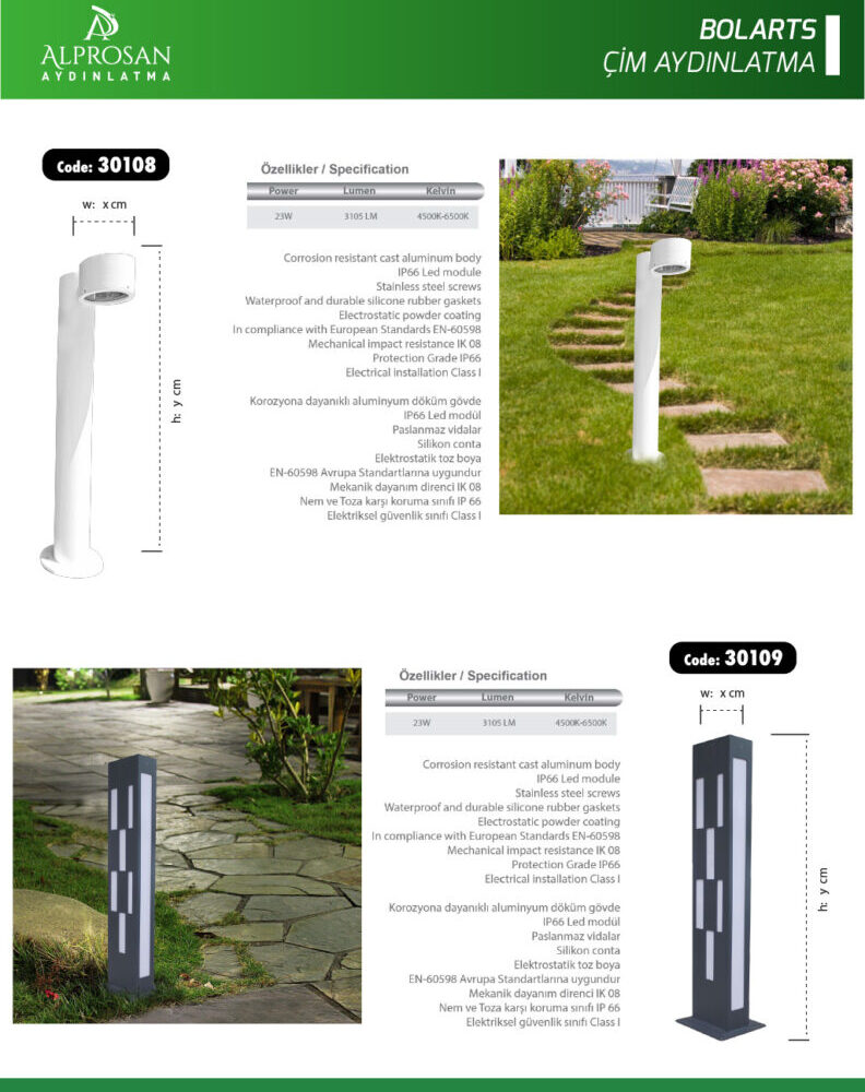 Bolart – Çim Aydınlatma