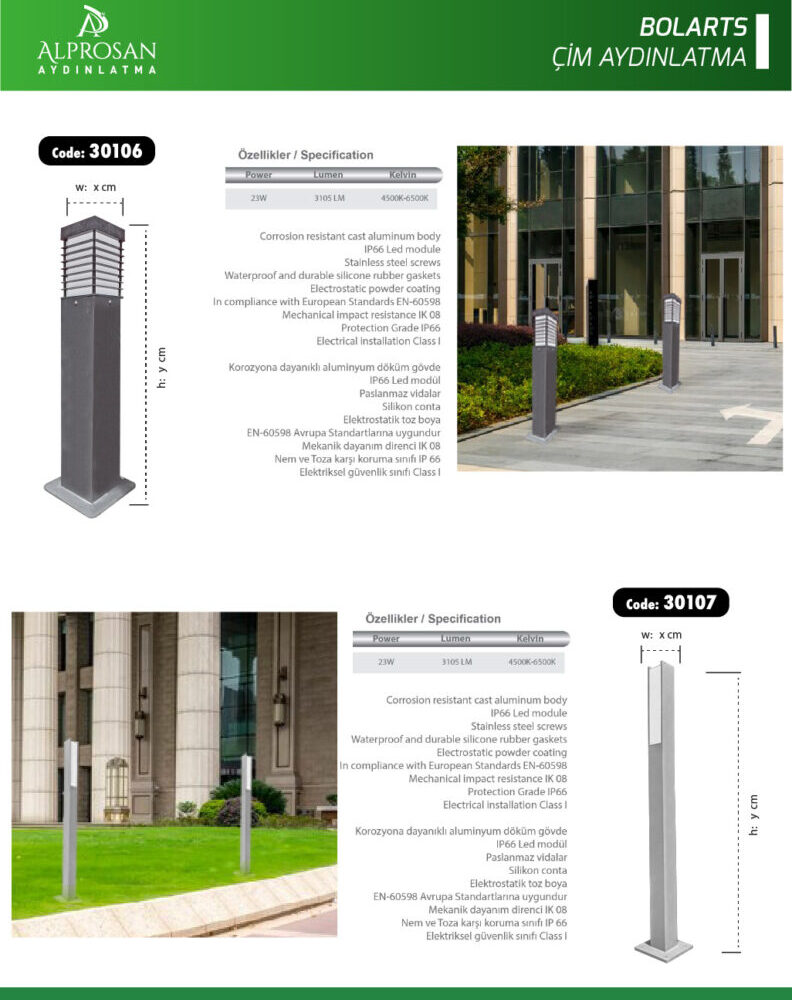 Bolart – Çim Aydınlatma