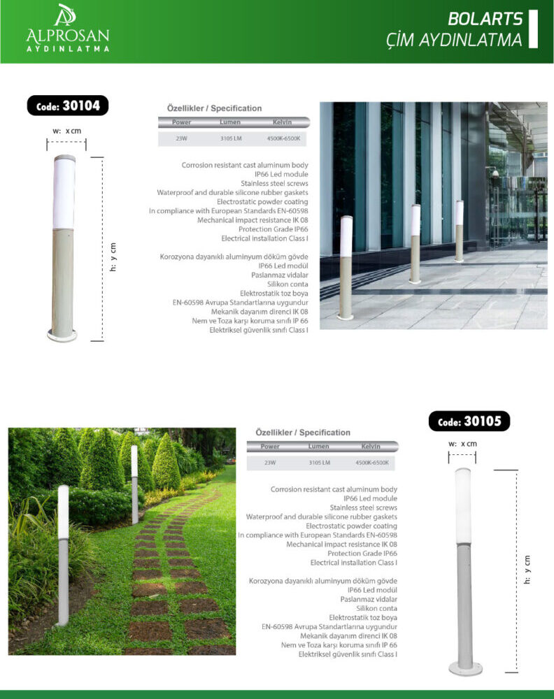 Bolart – Çim Aydınlatma