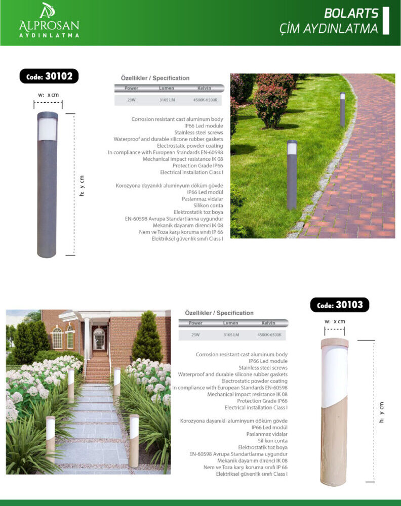 Bolart – Çim Aydınlatma