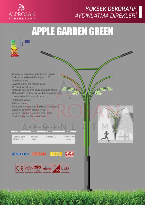 Tedaş Yüksek Dekoratif Aydınlatma Direkleri