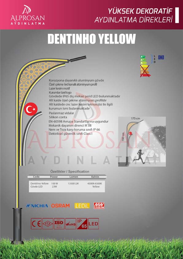 Tedaş Yüksek Dekoratif Aydınlatma Direkleri