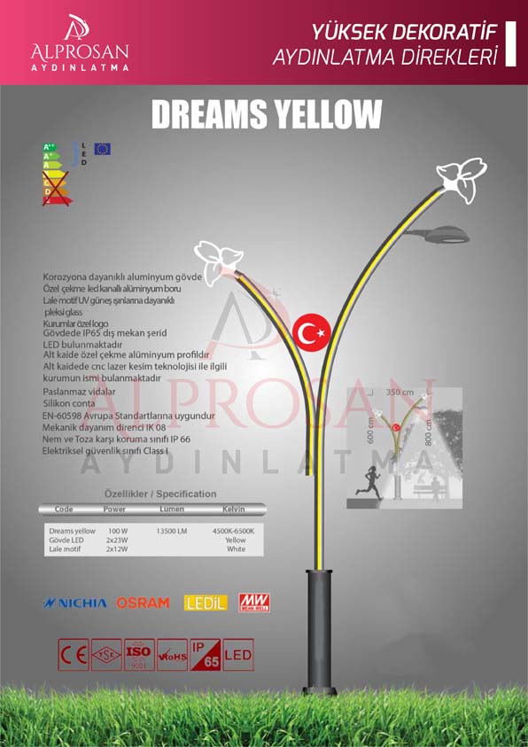 Tedaş Yüksek Dekoratif Aydınlatma Direkleri