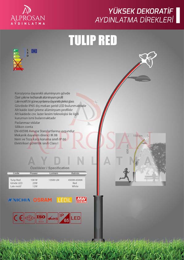 Tedaş Yüksek Dekoratif Aydınlatma Direkleri