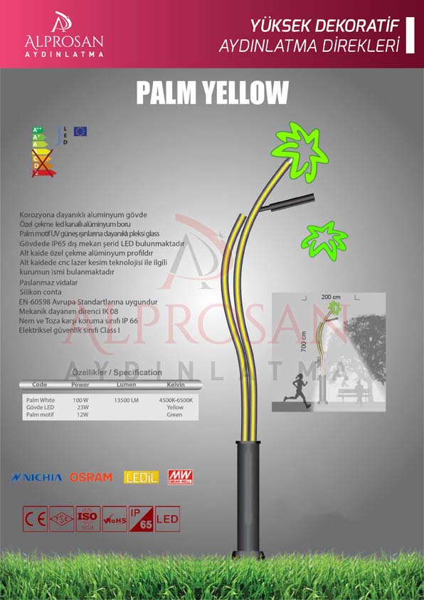 Tedaş Yüksek Dekoratif Aydınlatma Direkleri