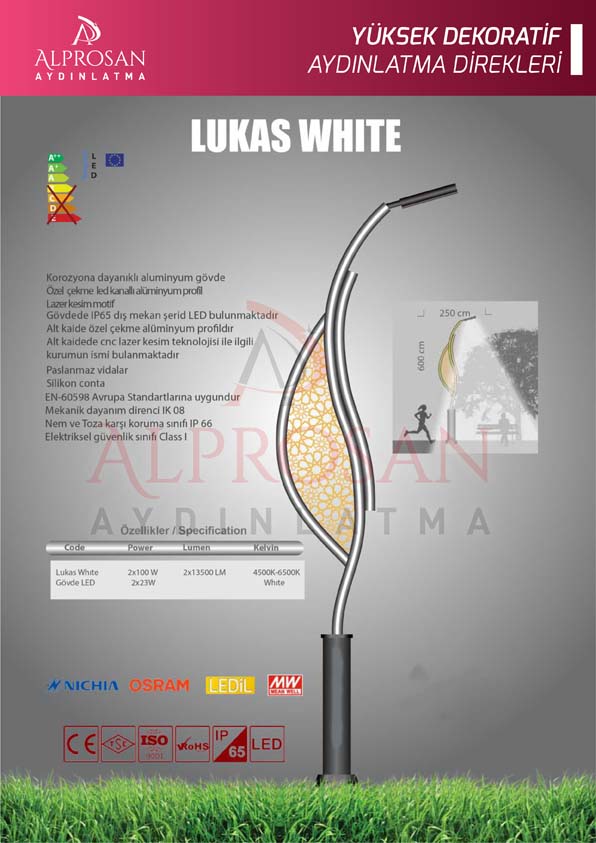 Tedaş Yüksek Dekoratif Aydınlatma Direkleri