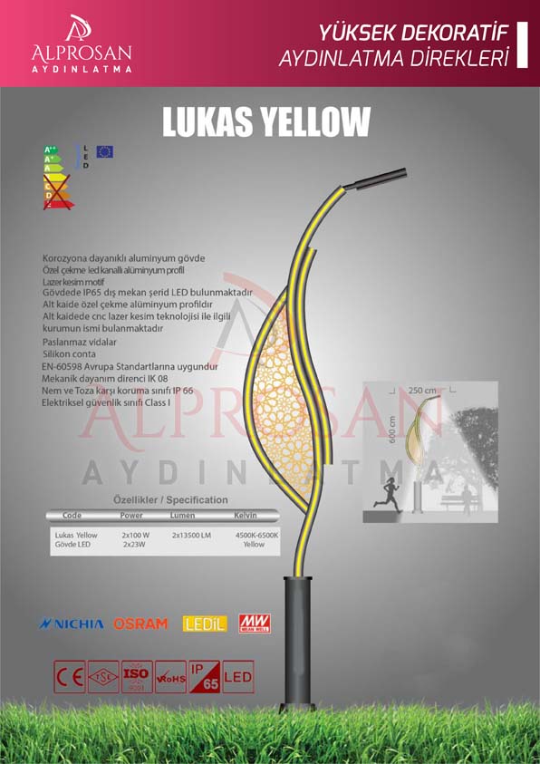 Tedaş Yüksek Dekoratif Aydınlatma Direkleri