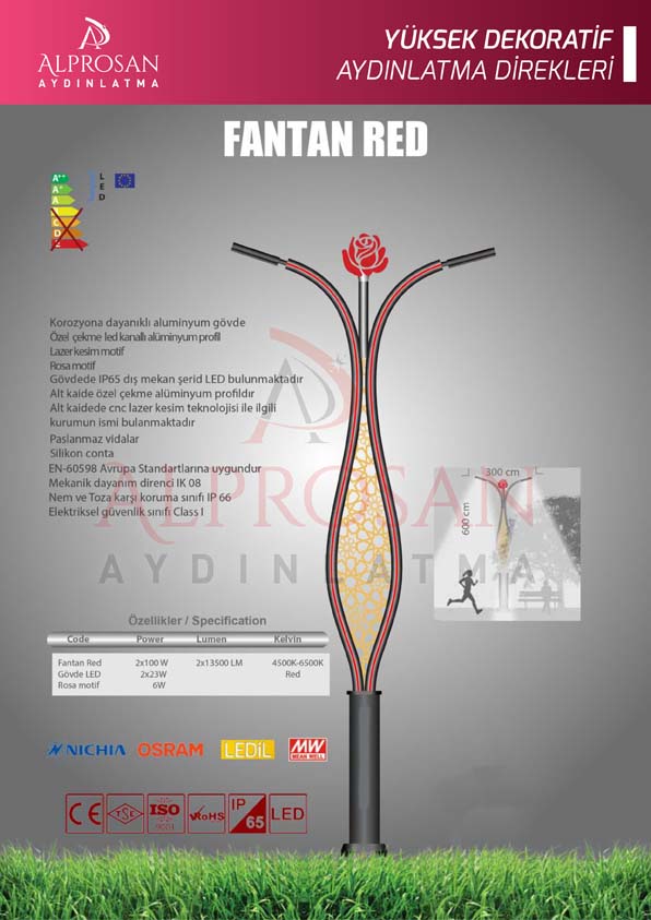 Tedaş Yüksek Dekoratif Aydınlatma Direkleri